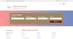 Desktop Screenshot of kerala-hotels-resorts.com